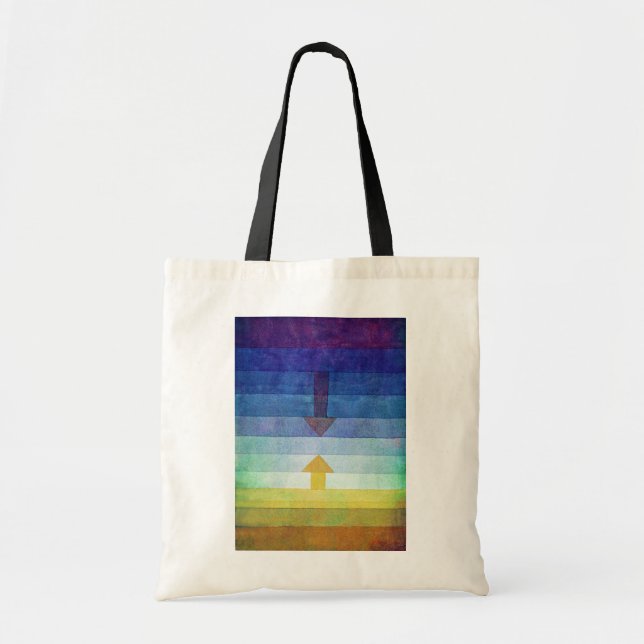 Bolso De Tela Gradiente con flecha, Paul Klee (Frente)
