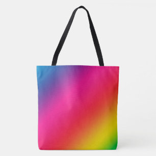 Bolso De Tela Gradiente de Arcoíris