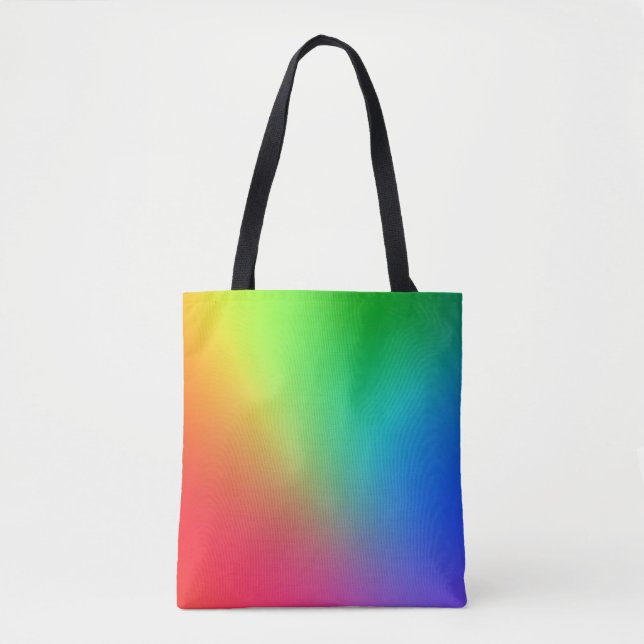 Bolso De Tela Gradiente de color de arcoíris (Anverso)