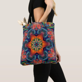 Bolso De Tela Gradiente de Kaleidoscopio de Energía Caliente Ter