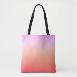 Bolso De Tela Gradiente de puesta de sol pastel radiante