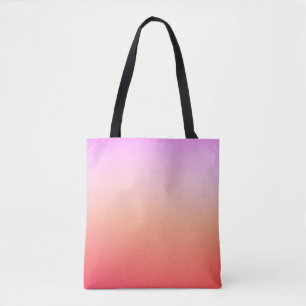 Bolso De Tela Gradiente de puesta de sol pastel radiante