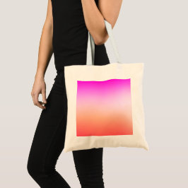 Bolso De Tela Gradiente de puesta de sol pastel radiante