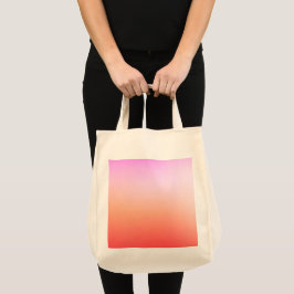 Bolso De Tela Gradiente de puesta de sol pastel radiante