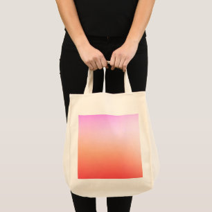 Bolso De Tela Gradiente de puesta de sol pastel radiante