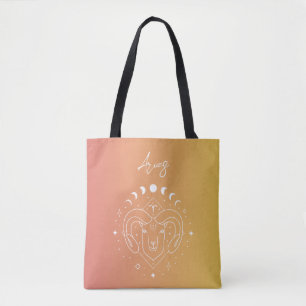 Bolso De Tela Gradiente de signos de estrella del horoscopio de
