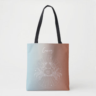 Bolso De Tela Gradiente de signos de estrella del horóscopo del