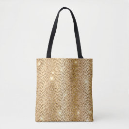 Bolso De Tela Gradiente metálico dorado y brillo Glam Art Deco