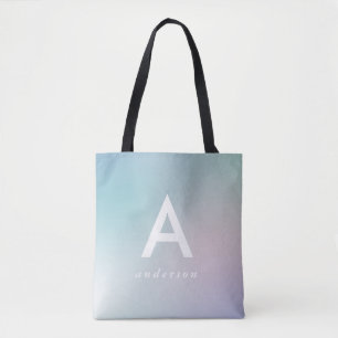 Bolso De Tela Gradiente moderno de arcoiris pastel
