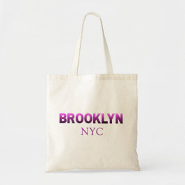 Bolso De Tela Gradiente morado Barrio de Brooklyn Nueva York