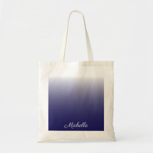 Bolso De Tela Gradiente personalizado azul marino oscuro