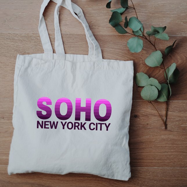 Bolso De Tela Gradiente púrpura SOHO Barrios de Nueva York (Subido por el creador)