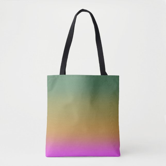 Bolso De Tela Gradiente rosa amarillo verde (Anverso)