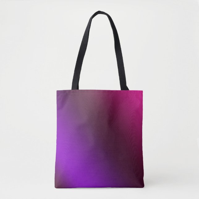 Bolso De Tela Gradiente, rosa-púrpura (Anverso)