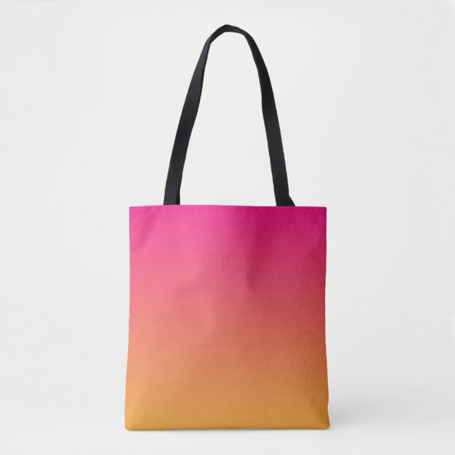 Bolso De Tela Gradiente rosa y naranja (Anverso)