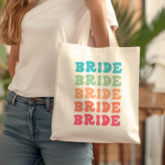 Bolso De Tela Gradiente Tropical Sunset Bride Gradiente Elegante