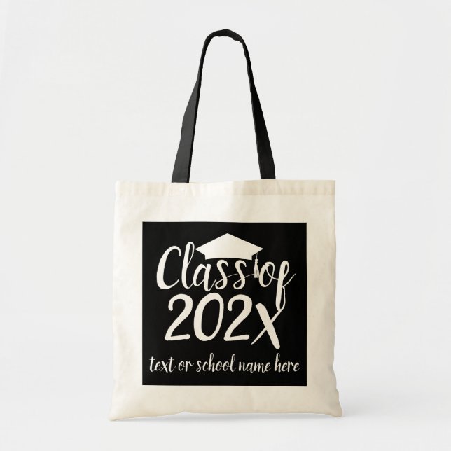 Bolso De Tela Graduación Clase De Regalo De La Escuela (Frente)