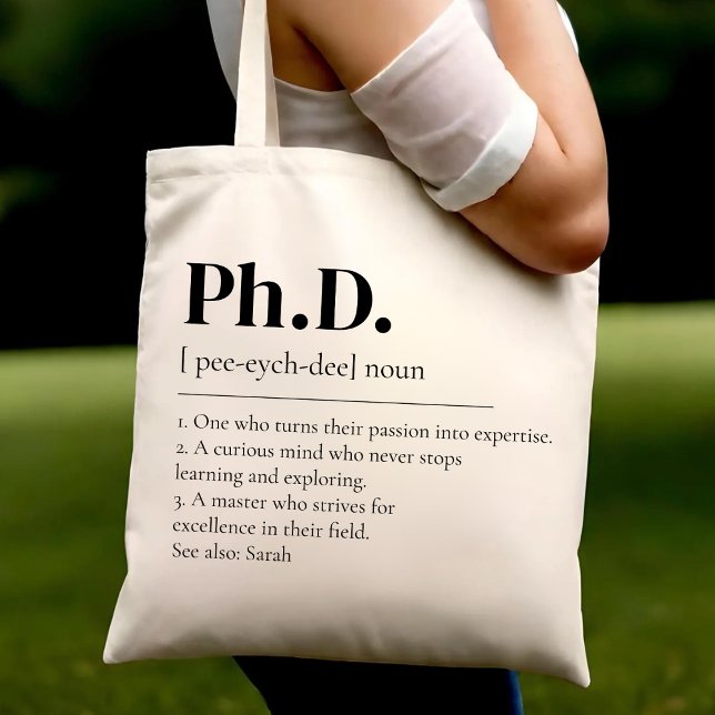 Bolso De Tela Graduación De Doctorado En Doctorado Nuevo Estudia (Subido por el creador)