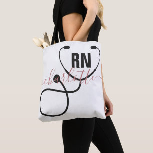 Bolso De Tela Graduación de enfermeras registradas de RN persona