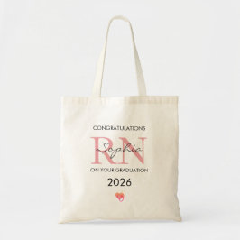 Bolso De Tela Graduación de Enfermería Personalizada Nombre Clas