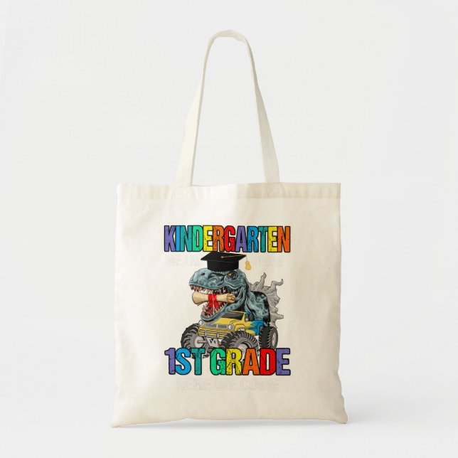 Bolso De Tela Graduación de jardines de infancia Dinosaurio mági (Frente)