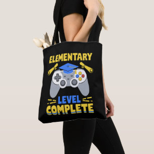 Bolso De Tela Graduación de jugador de juegos de nivel elemental