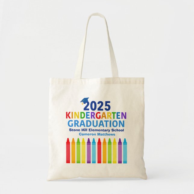 Bolso De Tela Graduación de Personalizado de grado en guardería  (Frente)