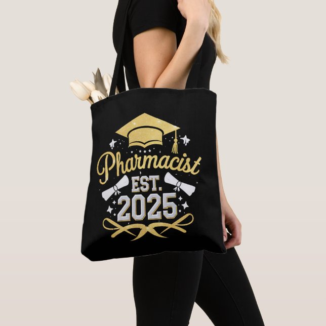 Bolso De Tela Graduación Farmacéutica Est 2025 (Detalle)