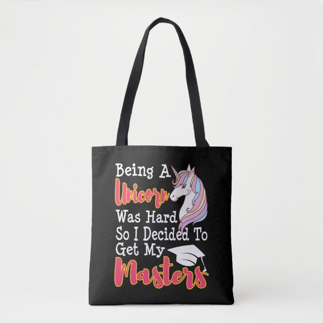 Bolso De Tela Graduación Graduada Graduada MSW MBA regalo (Anverso)