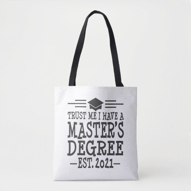 Bolso De Tela Graduación máster 2021 regalo MSW MBA MPH (Anverso)