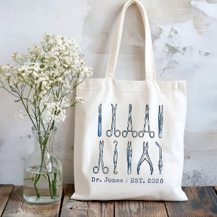 Bolso De Tela Graduación personalizada de médico estudiante futu