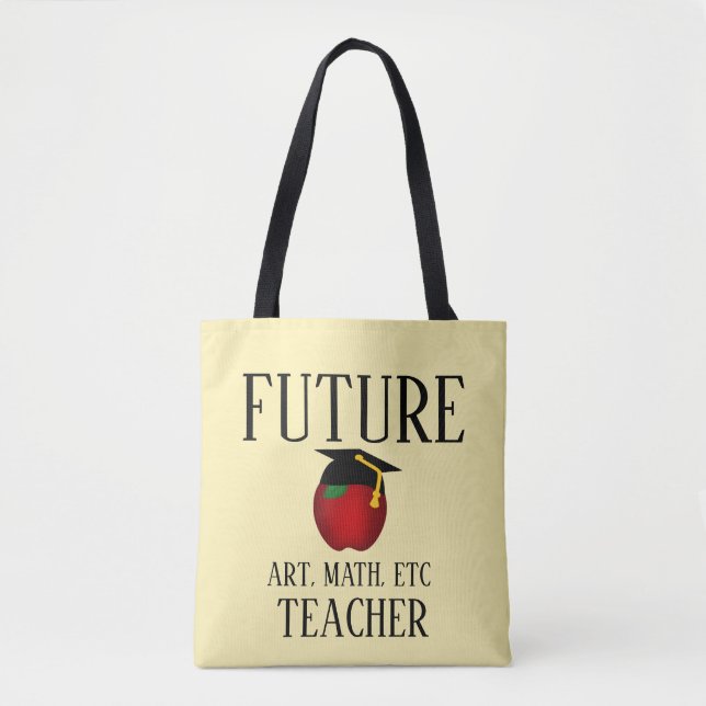 Bolso De Tela Graduación personalizada para profesores futuros (Anverso)