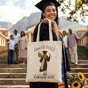 Bolso De Tela Graduada Personalizable Año