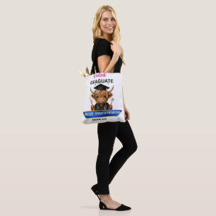 Bolso De Tela Graduada Personalizada en Higiene Dental con Vaca 