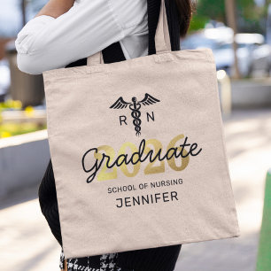 Bolso De Tela Graduado de la Escuela de enfermería   Clase de la