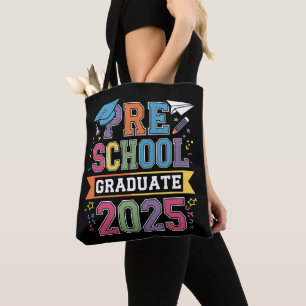 Bolso De Tela Graduado de Preescolar 2025 Graduación Escuela Pre