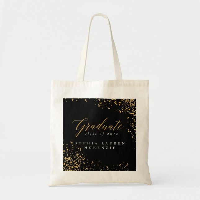 BOLSO DE TELA GRADUADO MODERNO ELEGANTE  (Frente)