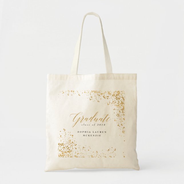 BOLSO DE TELA GRADUADO MODERNO ELEGANTE (Frente)