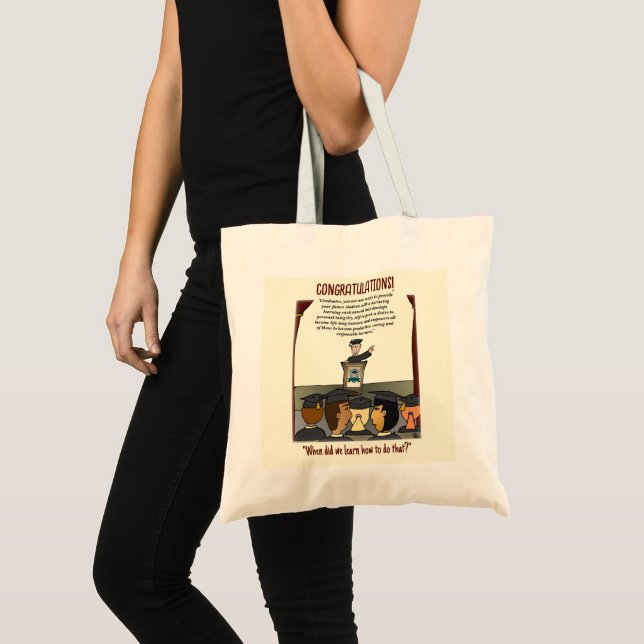 Bolso De Tela Graduados Jugando (Anverso (producto))