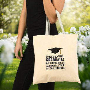 Bolso De Tela Graduation Cheers Tote Bag – Beige