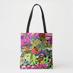 Bolso De Tela Graffiti Art: fondo estilo Hip-Hop