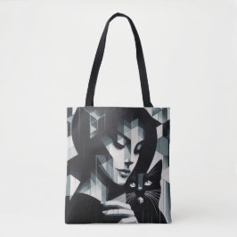 Bolso De Tela Graffiti Cat Lady