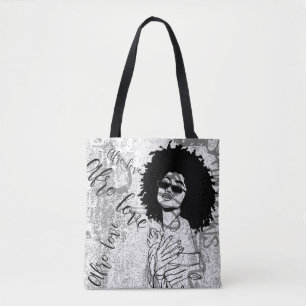 Bolso De Tela Graffiti de amor para mujeres africanas