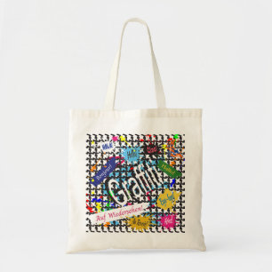 Bolso De Tela Graffiti de saludos