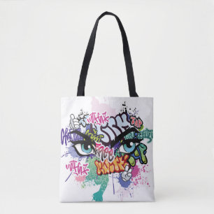 Bolso De Tela Graffiti ilustracion con letras de graffiti callej