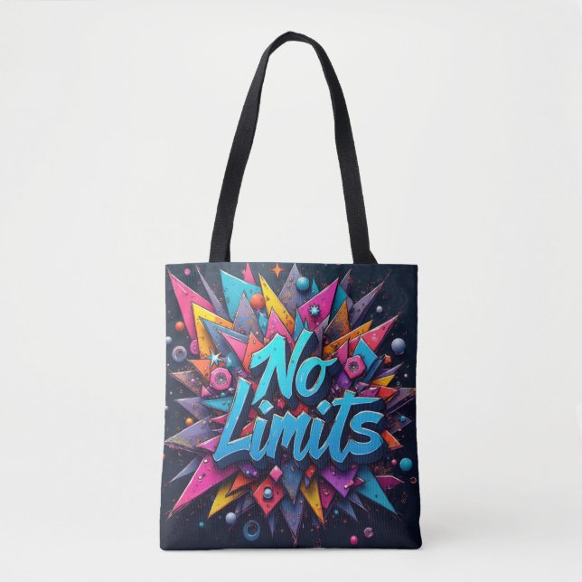 Bolso De Tela Graffiti sin límites (Anverso)