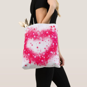 Bolso De Tela Graffiti spray pintura rosa brillante diseño del c