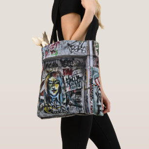 Bolso De Tela Graffiti Urban Street Guay Grunge Moderno Único