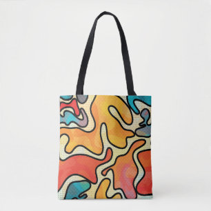 Bolso De Tela Graffiti urbano: Textura de arte sin costura.