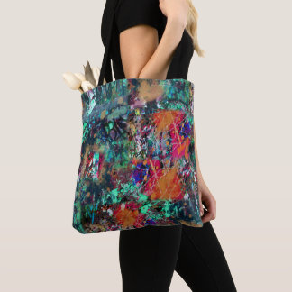 Bolso De Tela Graffiti Wall and Spray Paint Splatt